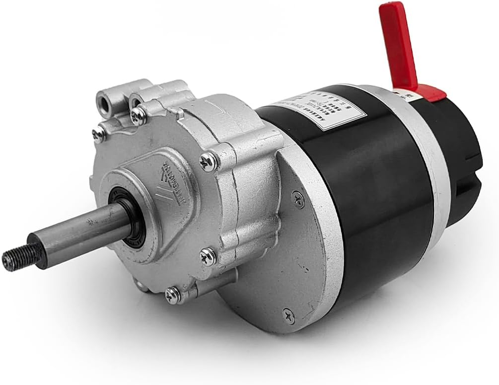 L-faster 24V 350W Unitemotor Geared Brush Motor Electromagnetic Brake 120RPM 75RPM 17mm Axle 4 Pin for Electric Stroller Wheelchair Bike