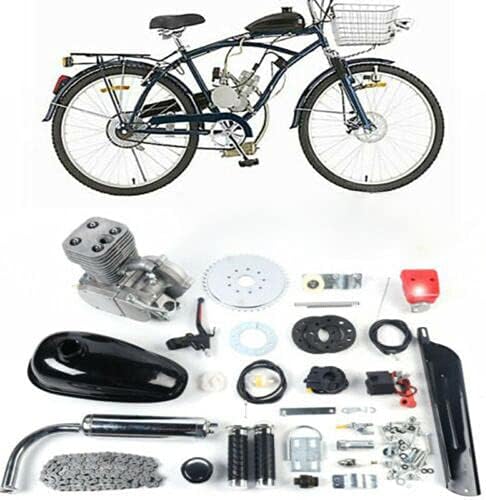 100cc 2-Stroke Bicycle Engine Kit Full Air-Cooling Motor Bike Modified Set Motorized Motor Bike Modified Tool offering, Super Fuel-efficient for 26" 28" Bike