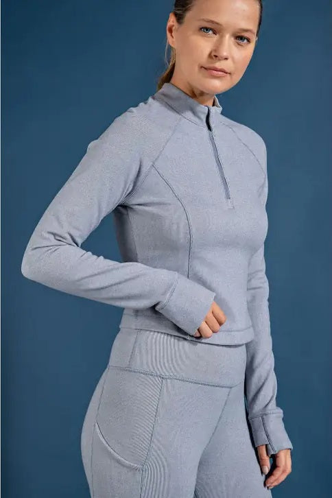 Jogger Set High Rise Dusty Blue