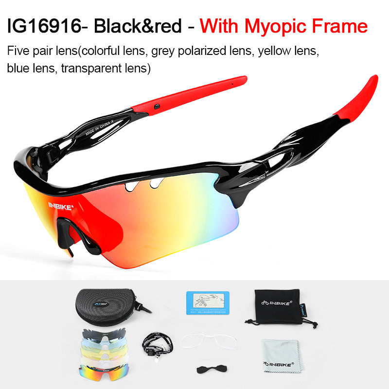 INBIKE Polarized Cycling Glasses - Blue Force Sports