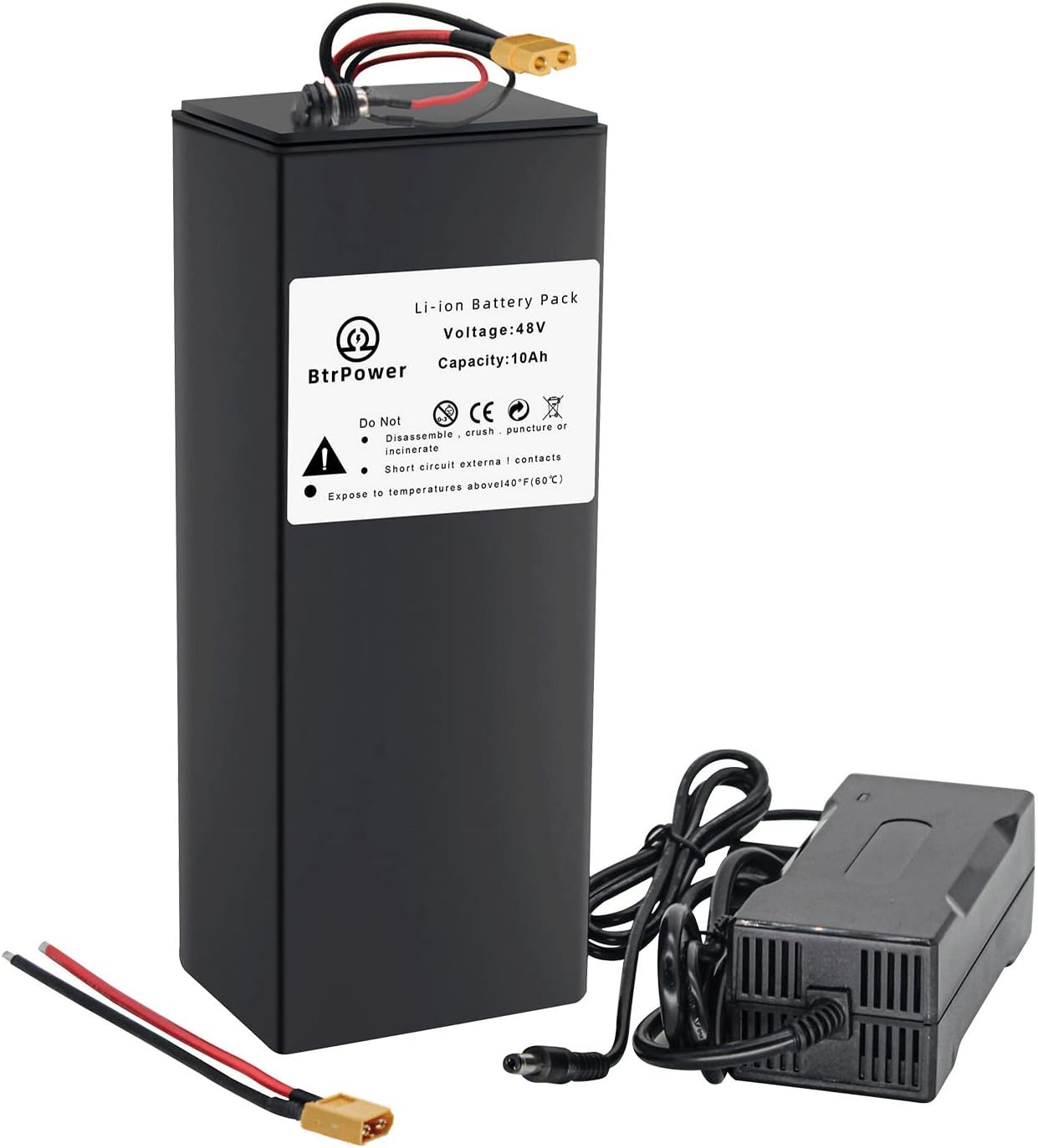 36V 48V 52V 60V 72V Ebike Battery 10AH 20AH 30AH 40AH 50AH 60AH LiFePO4/Lithium Ion Battery Pack with 2A 3A 5A Charger and 20A 40A 50A 80A BMS for 250W 550W 750W 1000W-5500W Motor