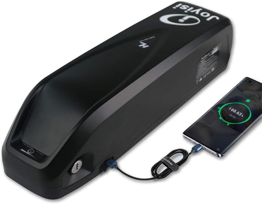 Joyisi 36V 48V 52V Ebike Battery 10Ah/13Ah/15Ah/19Ah Ebike Lithium Battery for 250W 500W 750W 1000W 1600W Electric Bicycles Motor and Bike Motor Conversion Kit