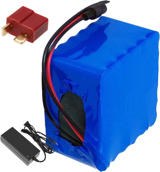 12V 30Ah E-Bike Lithium-ion Battery 3S 12P 30000mAh 360Wh Lithium Battery Fit for Electric Tools Outdoor Camping Electric Toy Model with BMS+ Charger