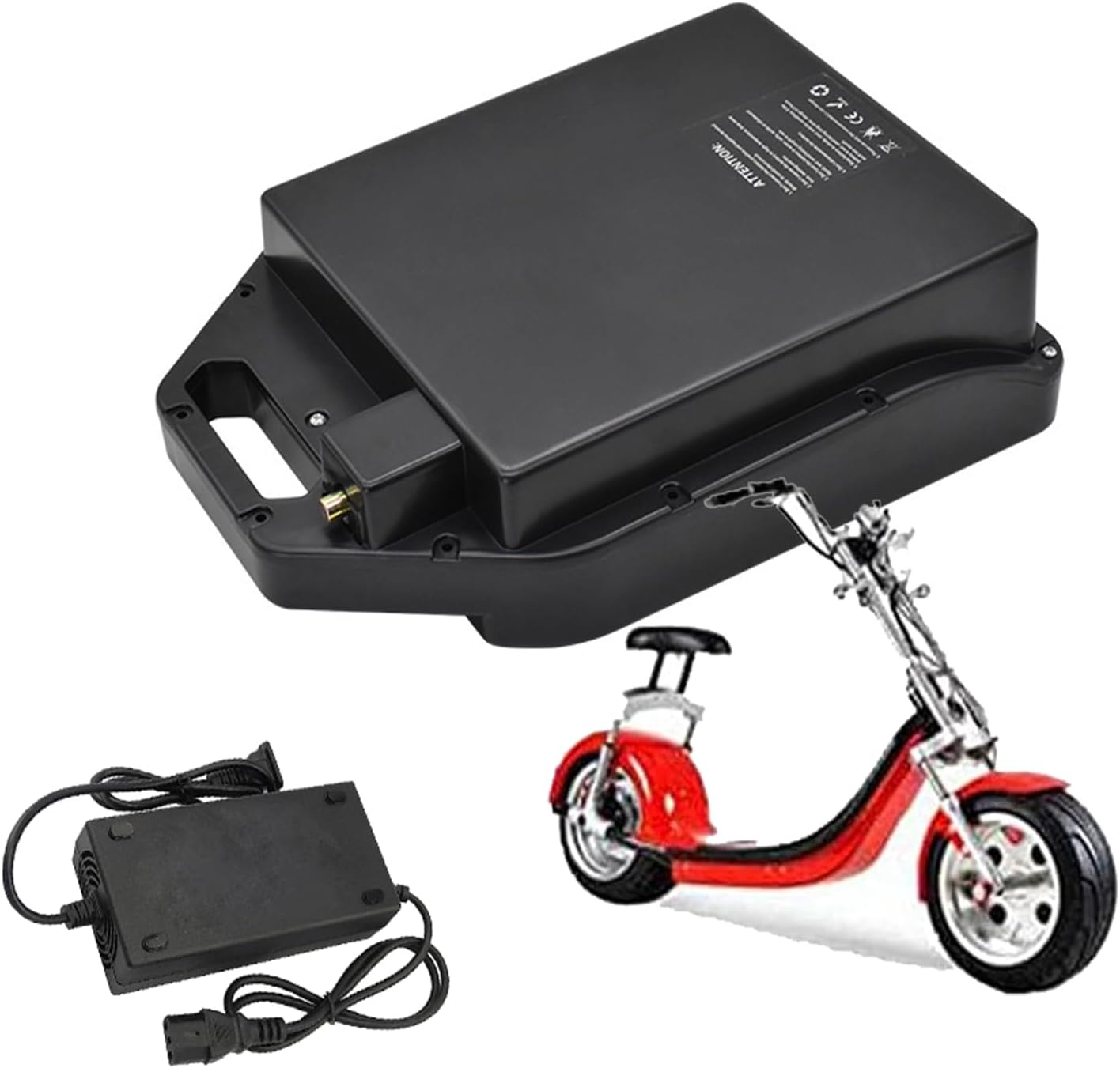 60 Volt Ebike Lithium-ion Battery 60V Motorcycle Battery Electric Bike Battery for Fat Tire Electric Scooter Two Wheels Electric Scooter Bicycle,60v,18.2Ah
