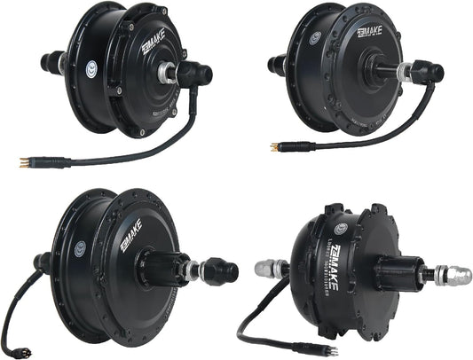 EBIKE Front Wheel 36V 48V 250/350/500/Rear Freewheel/Cassette Electric Bicycle Brushless Non-Gear or Gear Hub Motor ZEMAKE