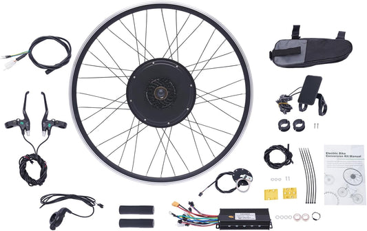Electric Bike Conversion Kit, 28"/29" Front/Rear Wheel E-Bike Conversion Kit 48V 1000W 700C Powerful Ebike Hub Motor Kit with LCD Display Ebike Wheel Kit for Adults