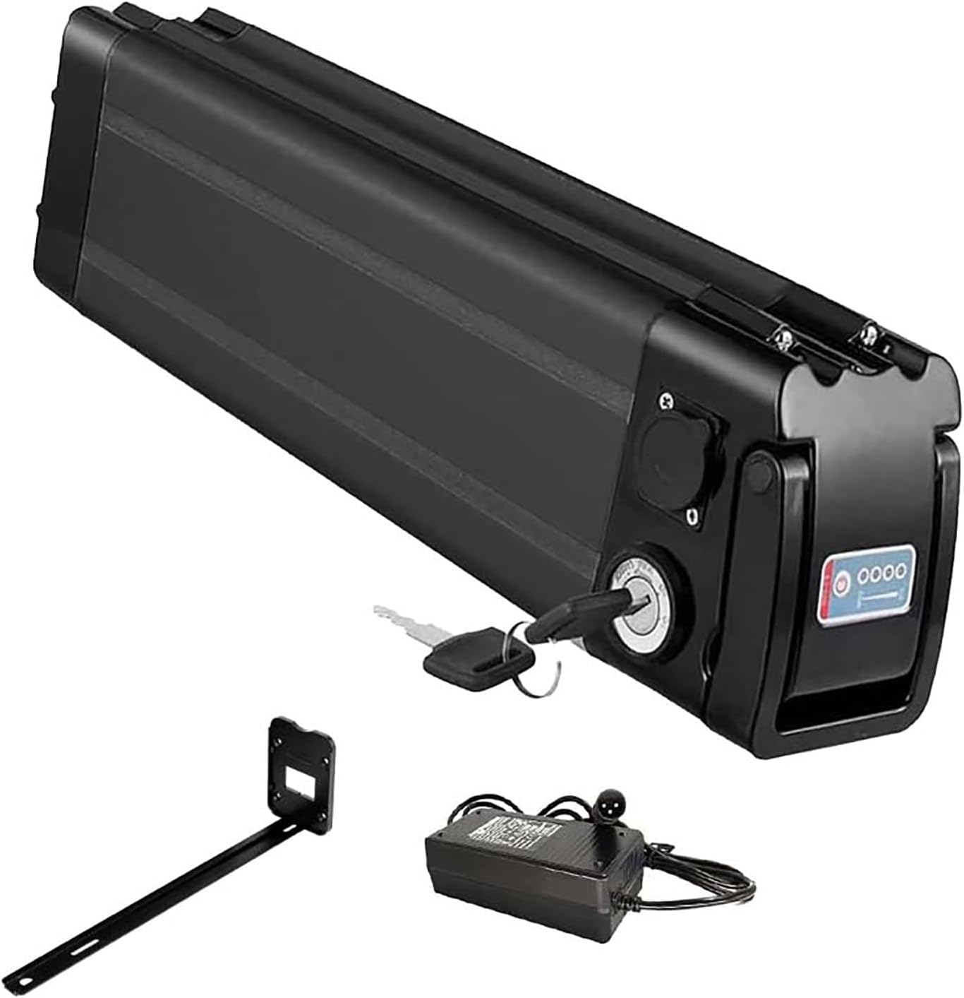 Ebike Battery 36V 48V 10Ah13ah15ah for Electric Bike/Bicycle Motor Kit, 48 V Lithium Battery for 200W-1000W Motor with 2A Charger 30Amp BMS and Battery Lock,Connection Line,48v,10ah