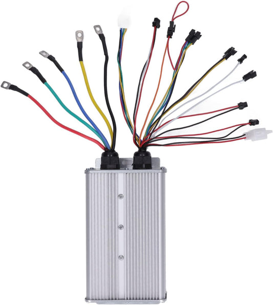 48V 72V 60A Dual Mode Electric Bike Controller with SM Connector - Aluminum Alloy Shell