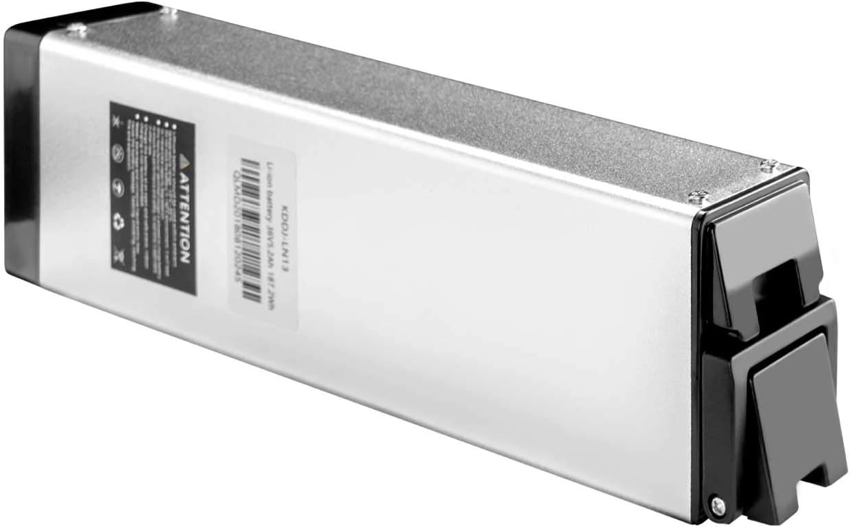 Swagtron Swappable eBike Battery Pack for EB-7 and EB7 Plus | Removable with Folding Handle | 3-4 Hour Charge Time | Extend The Ride, Silver, (Model: KDDJ-LN13)