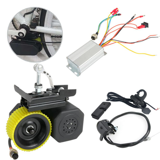 DIY Electric Bike Conversion kit 250W Brushless Motor and Controller,Electric Bike Booster kit Waterproof Ebike Conversion Kit Friction Drive Bicycle Kit 36V-48V for (16-26 inch Bicycle)