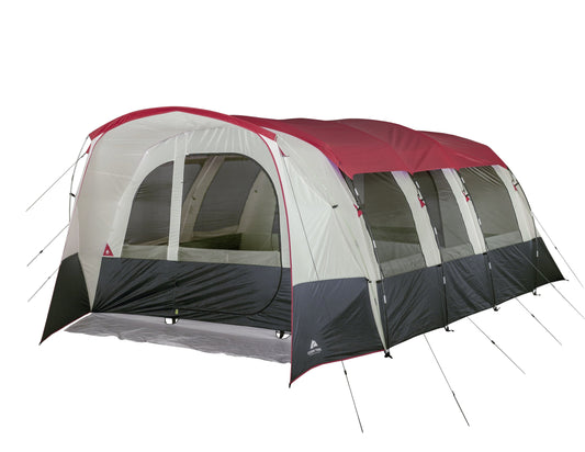 16 Person Camping Tube Tent with Built-In Room Divider