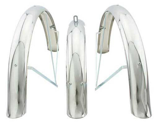 26" Flared Stander Hollow Trike Conversion Kit Fender Set Chrome. Hollow Hub Trike Fender Set Tricyle