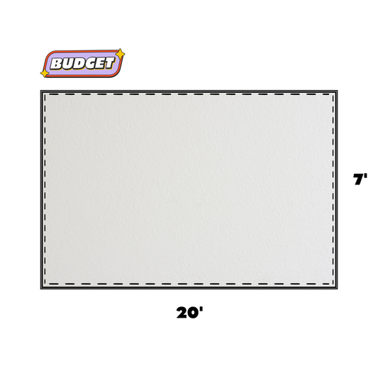 7 x 20 White Economy Sidewall