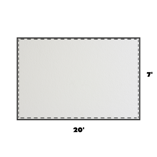 7 x 20 White Royalty Sidewall