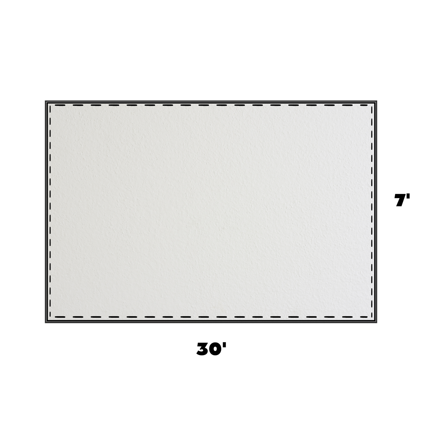 7 x 30 White Royalty Sidewall