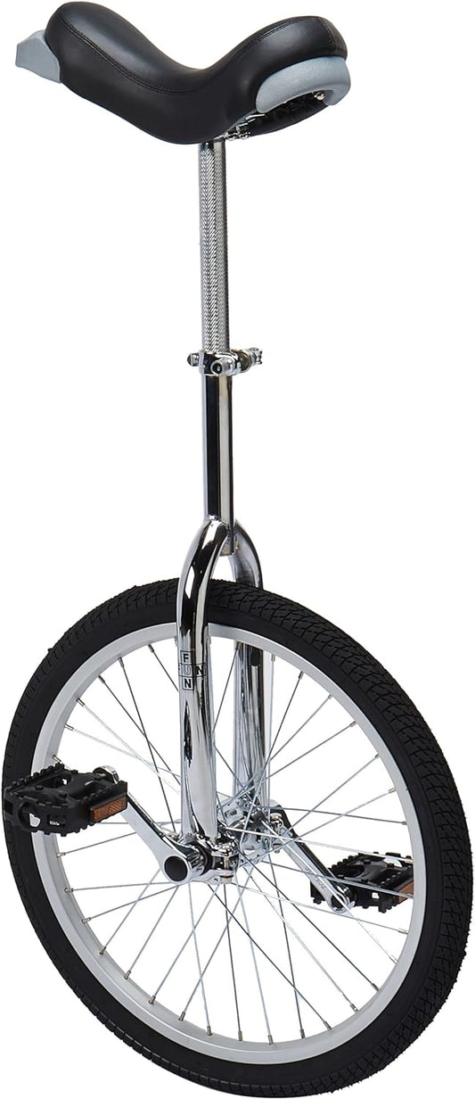 20 Inch Wheel Chrome Unicycle with Alloy Rim