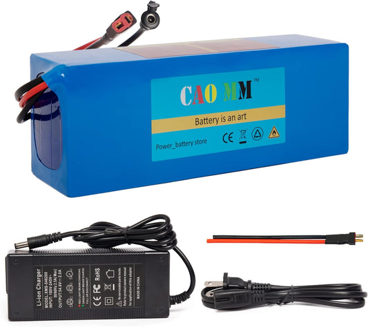 48v Battery, 10Ah/ 14AH/ 20AH Ebike Battery for 200-1200W Electric Bike Bicycle, Scooter and Other Motor