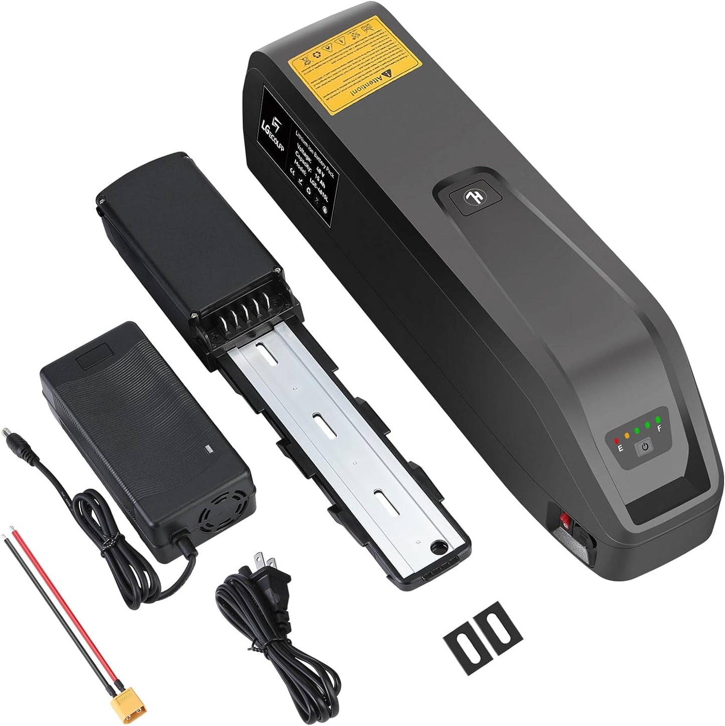 36V Ebike Battery 36V 48V 52V 10AH 15AH 20AH Lithium ion Battery Pack with 2A/3A Charger 30A BMS Fit for Electric Bicycle Bike 1500W-250W Motor