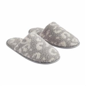Leopard Chenille Slippers