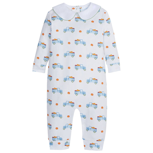 Printed Playsuit - Harvest Truck