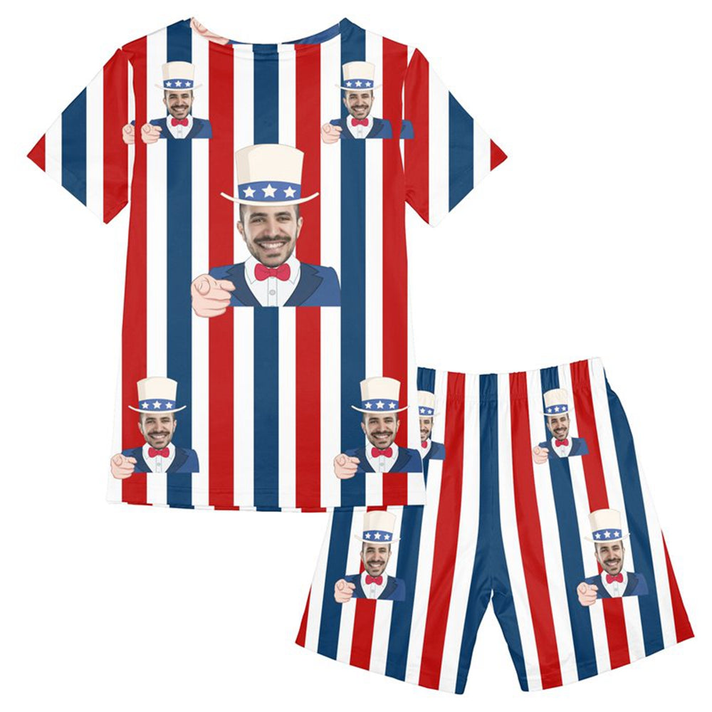 Custom Face Pajamas I Want You Short Pajama Set Gift for Women