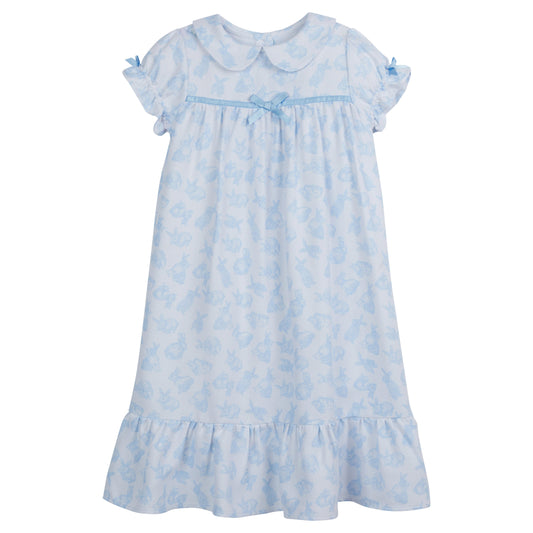 Classic Short Sleeve Nightgown - Bunnies
