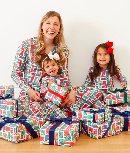 Model in Pajamas, The Babies' Cotton Matching Family Pajama Set - Live in the Presents