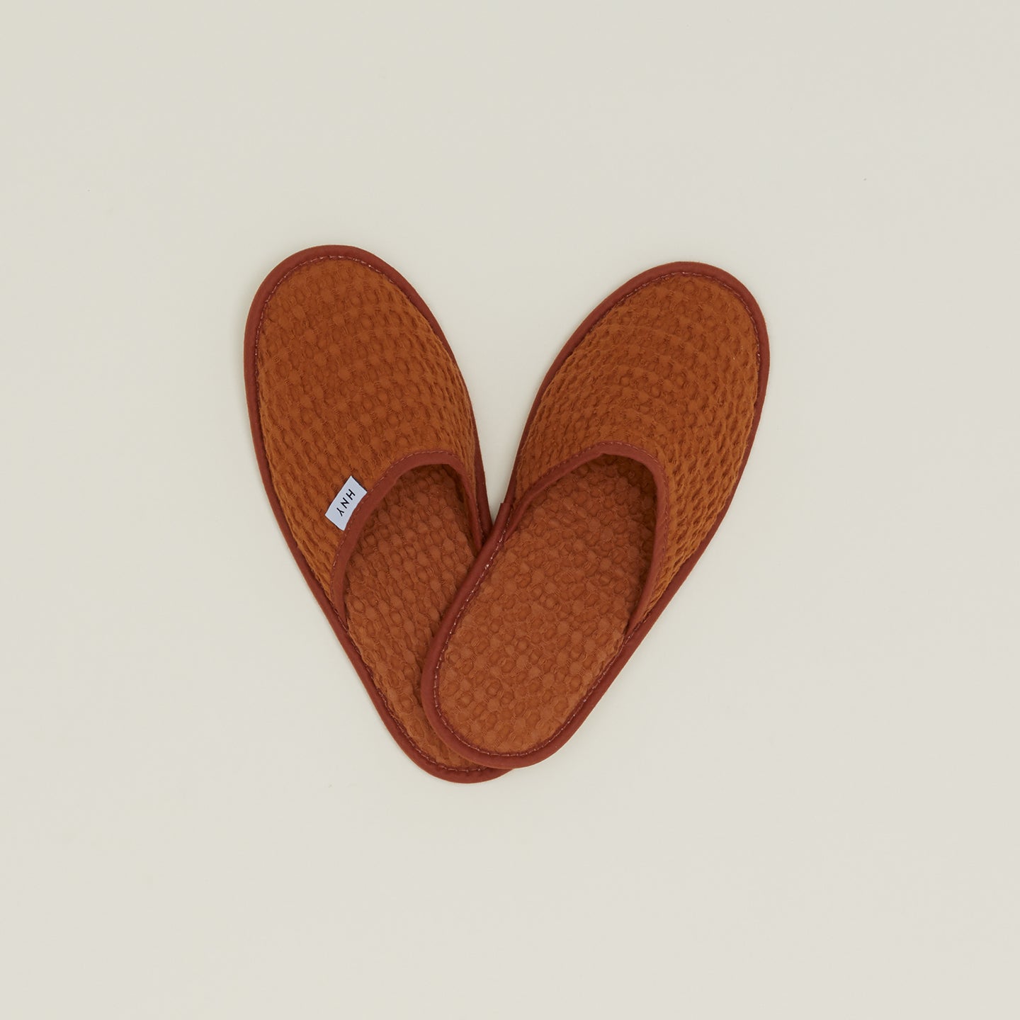 Simple Waffle Slippers - Terracotta