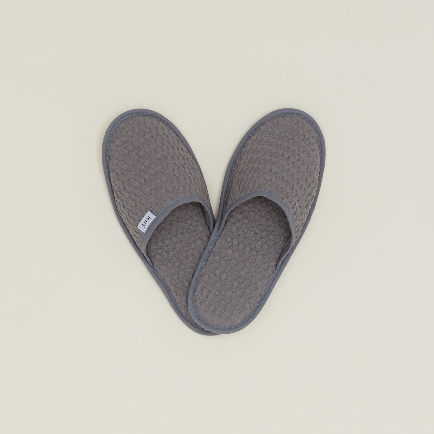 Simple Waffle Slippers - Dark Grey