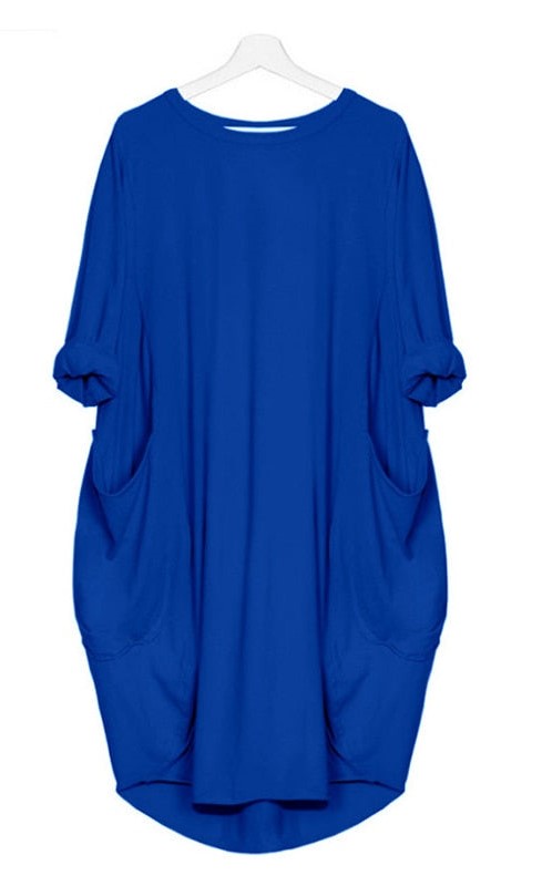 Women Casual Loose Knee Length Top