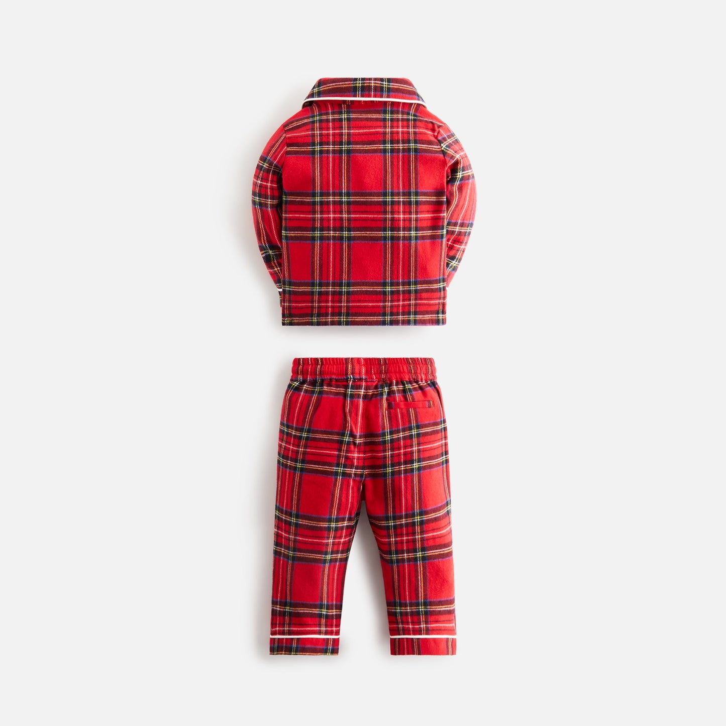 Kithmas Baby Brushed Cotton Plaid Pajama Set - Present