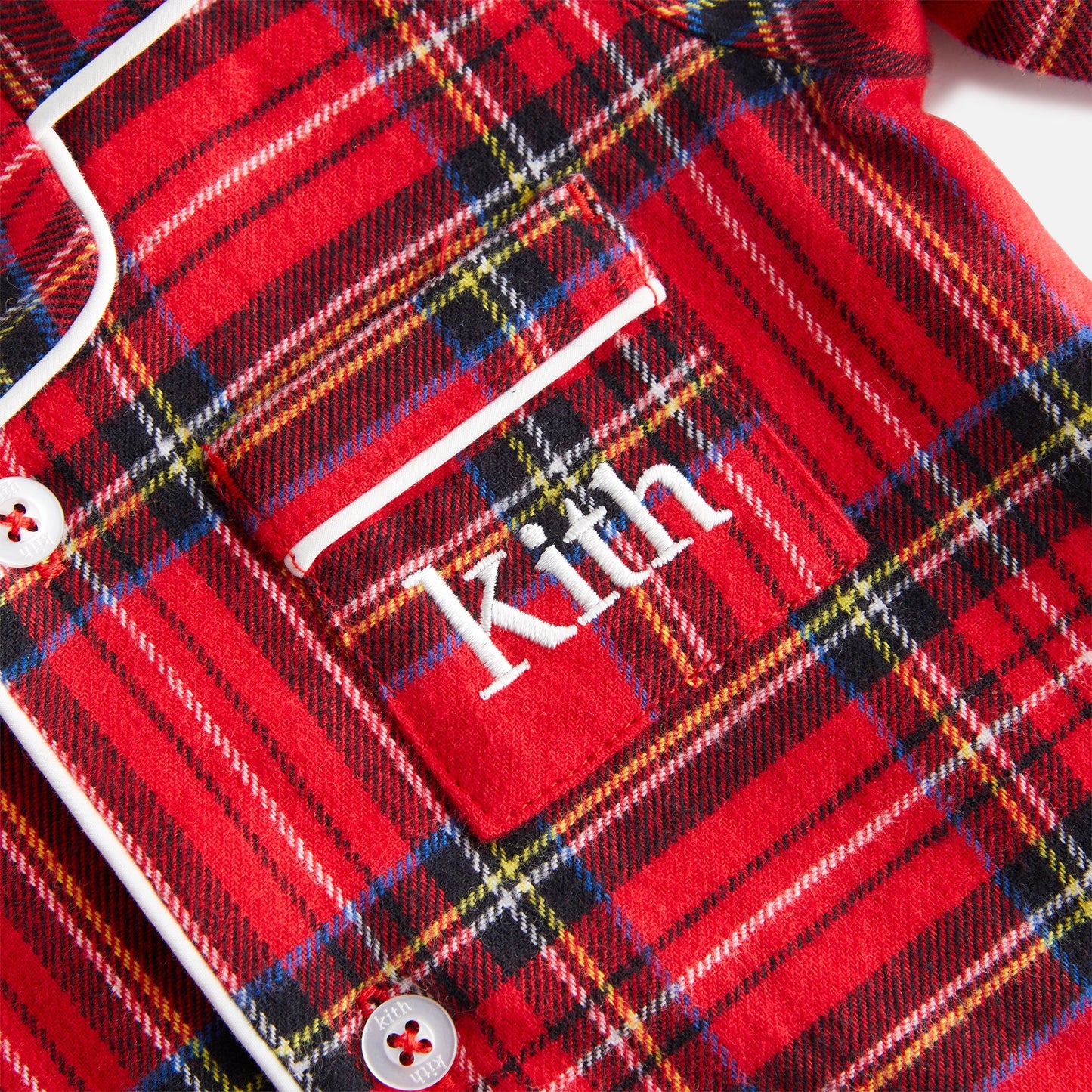 Kithmas Baby Brushed Cotton Plaid Pajama Set - Present