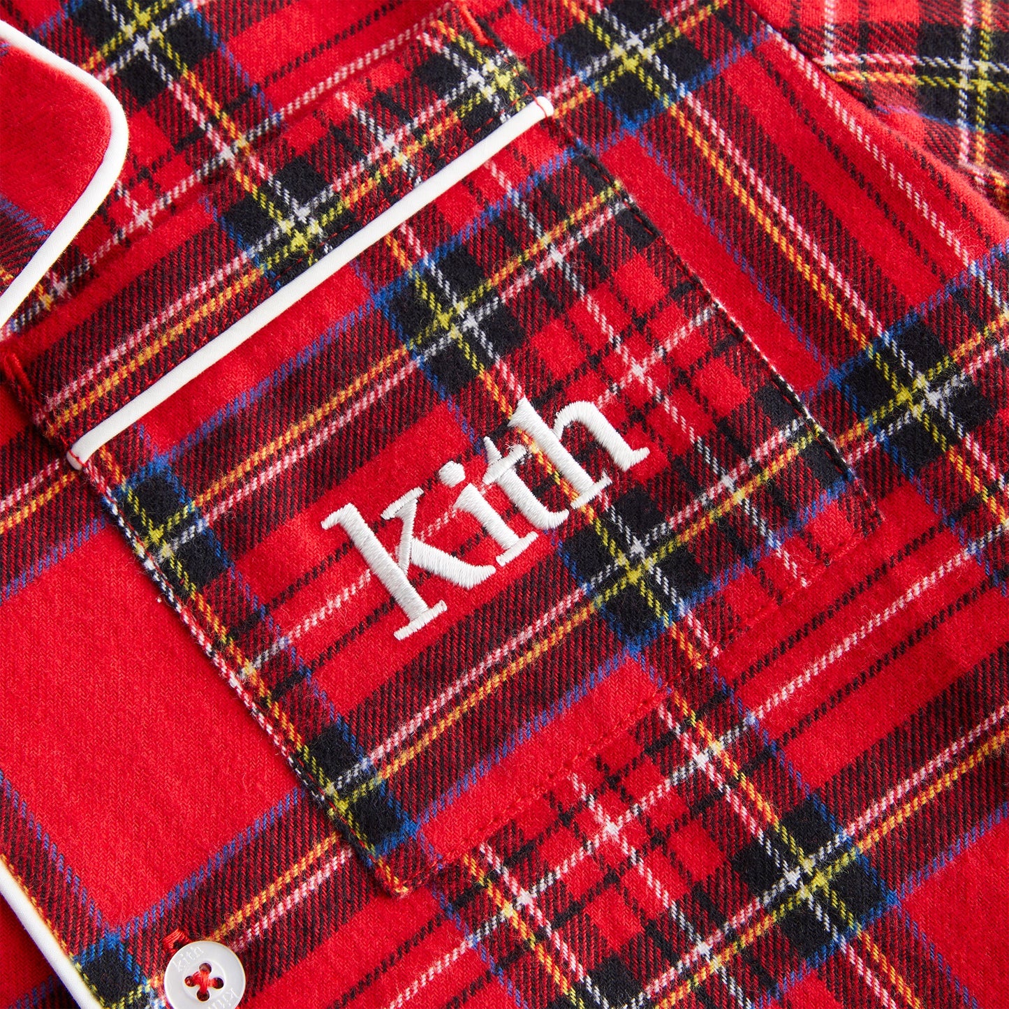 Kithmas Kids Brushed Cotton Plaid Pajama Set - Present