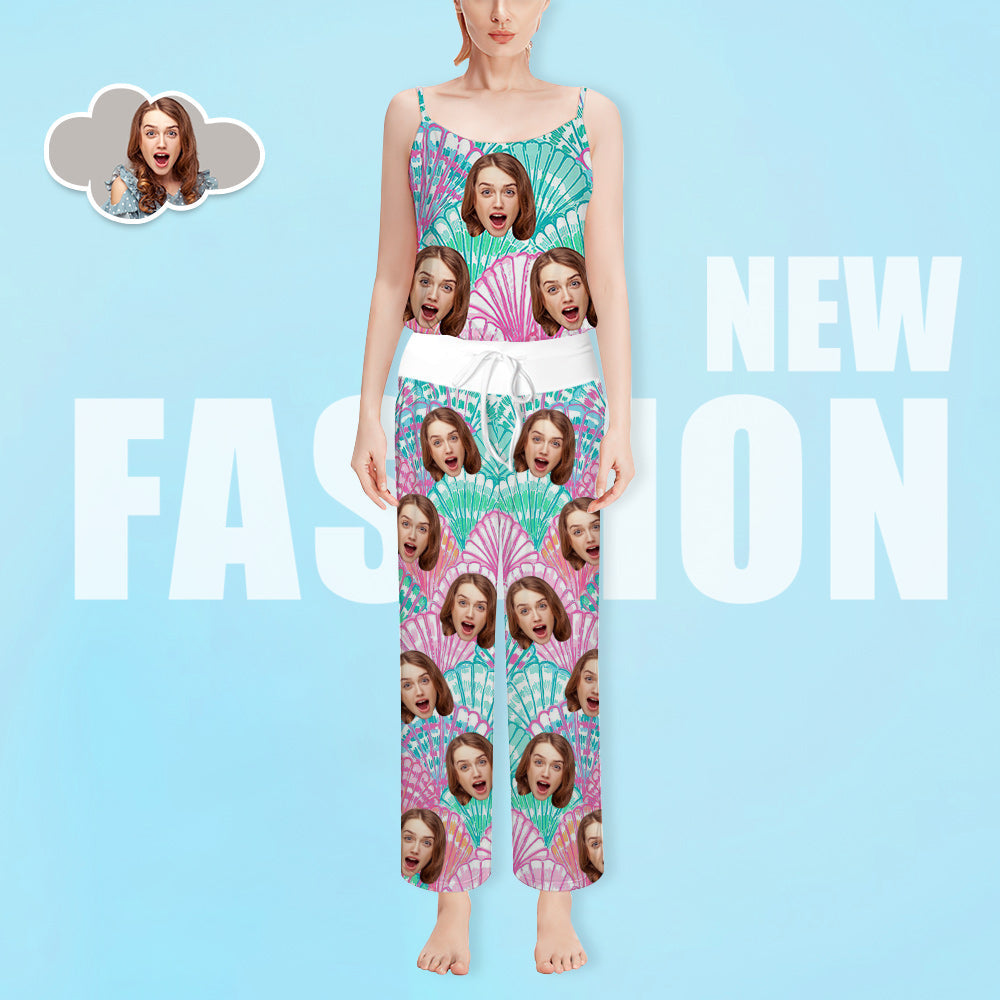 Custom Face Loungewear Set Art Work Sleepwear Women's Pajama Set