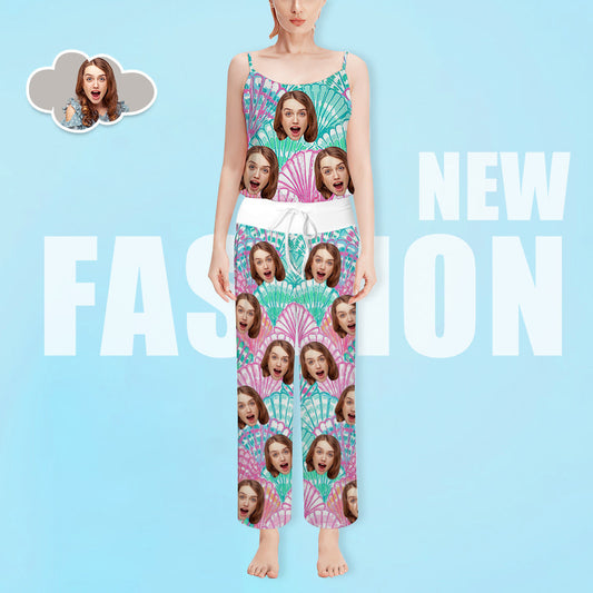 Custom Face Loungewear Set Art Work Sleepwear Women's Pajama Set