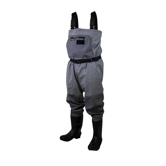 Men's Hellbender PRO Bootfoot Felt Sole Chest Wader | Gray | Size 12