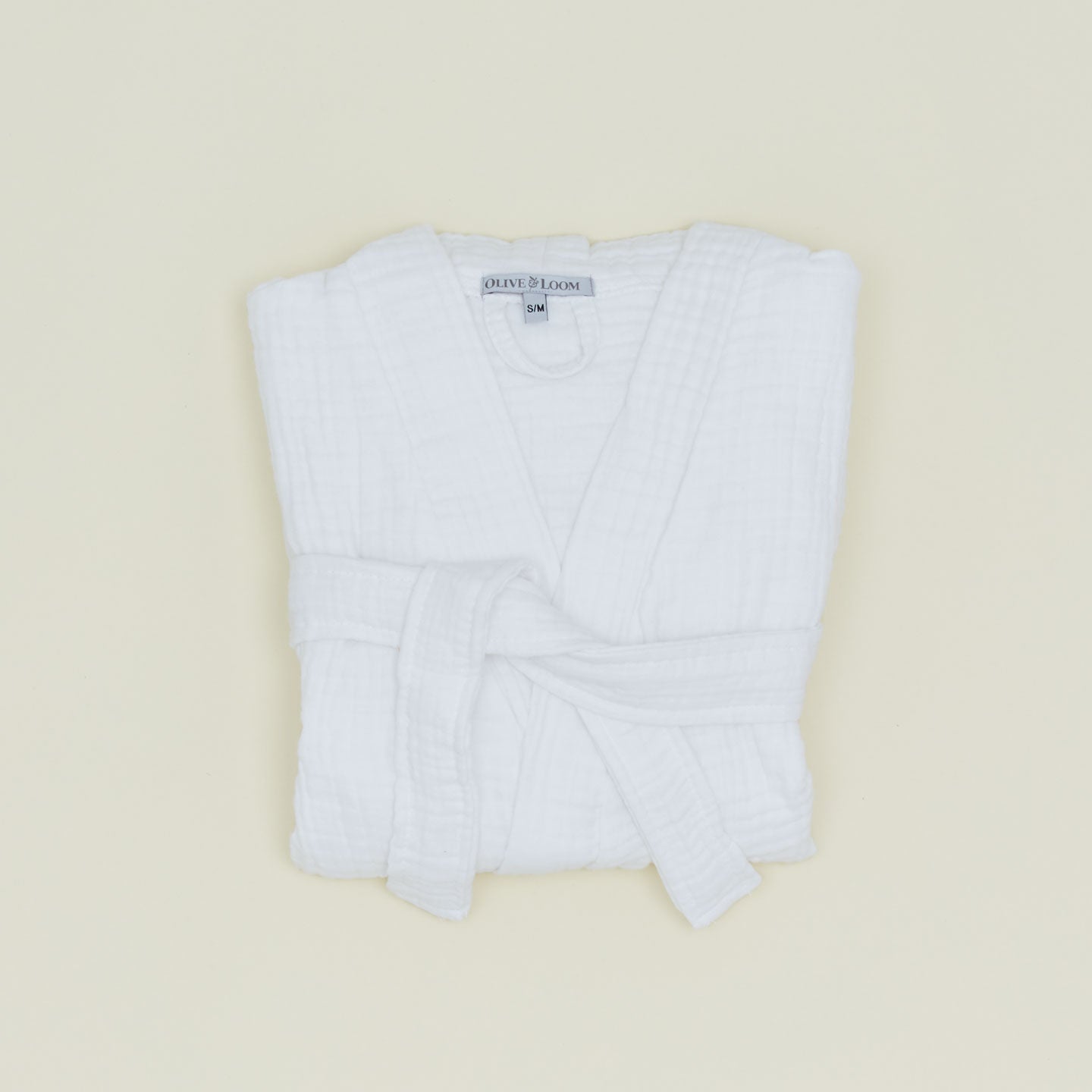 Cotton Gauze Bathrobe - White