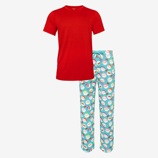 Glitterville™ Papa Noel Men's Short Sleeve Loungewear