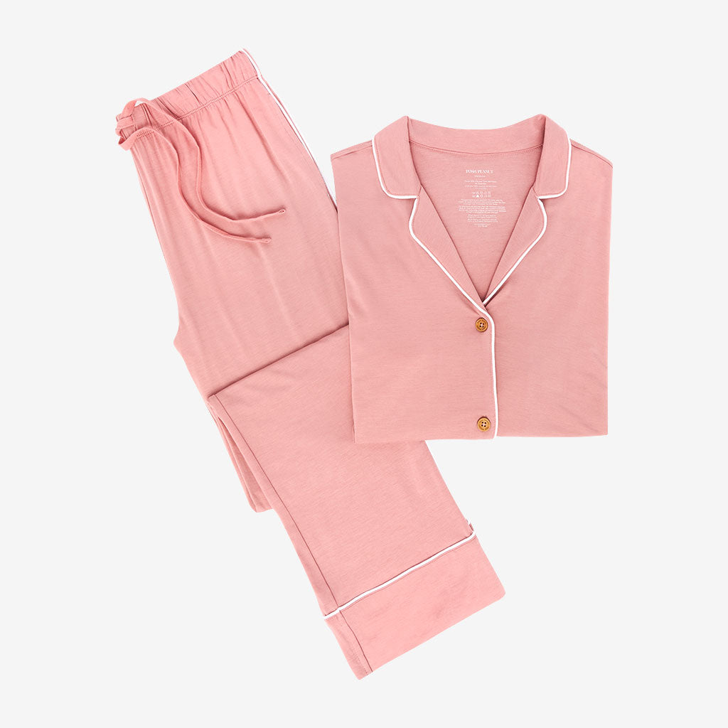 Dusty Rose Women's Relaxed Pant Luxe Loungewear