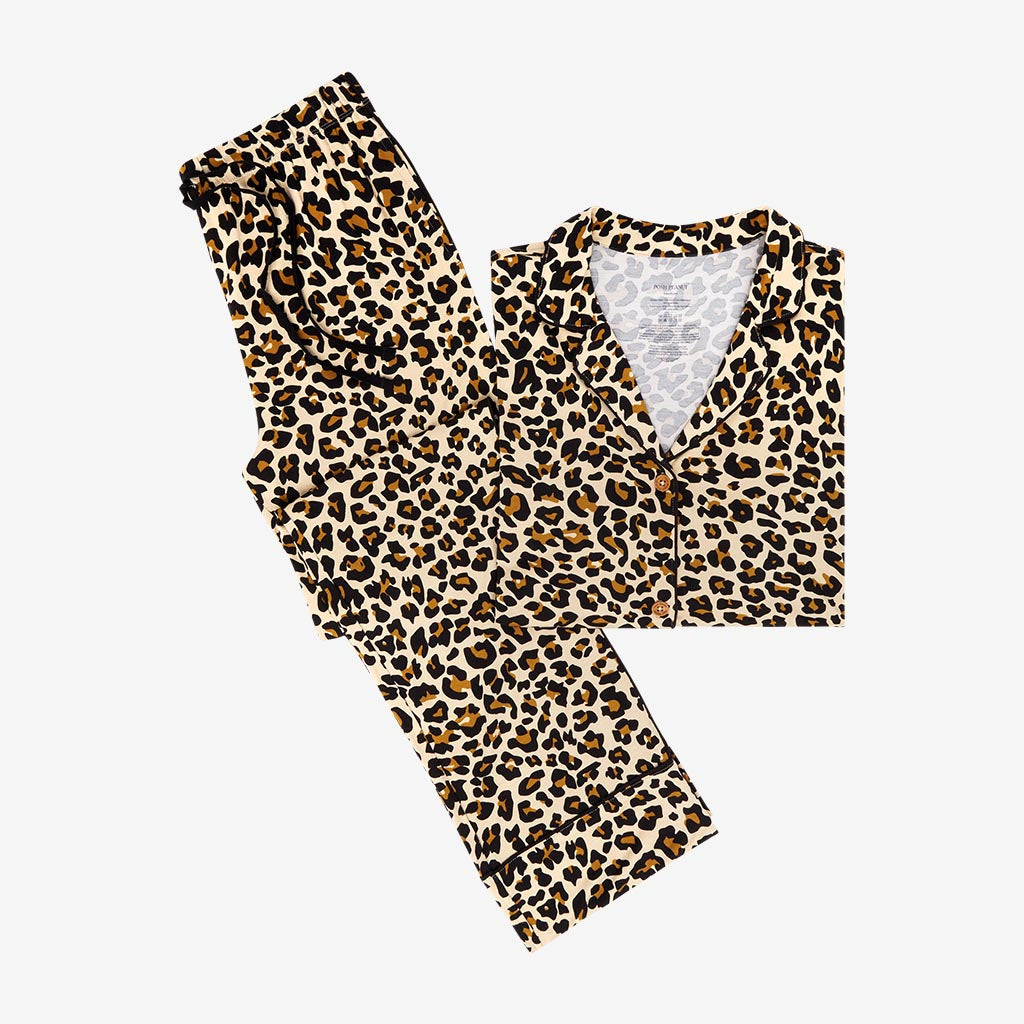 Lana Leopard Tan Women's Relaxed Pant Luxe Loungewear