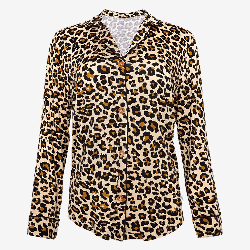 Lana Leopard Tan Women's Relaxed Pant Luxe Loungewear