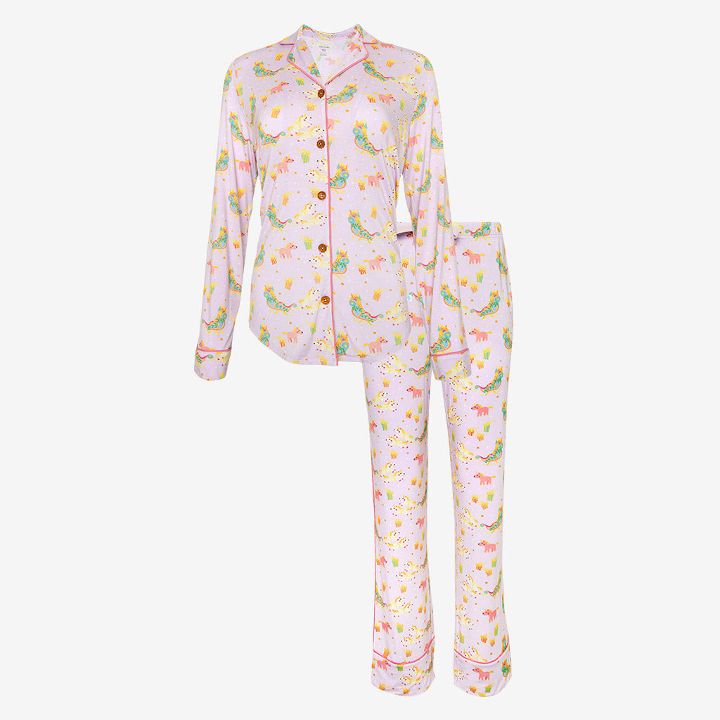 Glitterville™ Parisian Sleigh Women's Relaxed Pant Luxe Loungewear