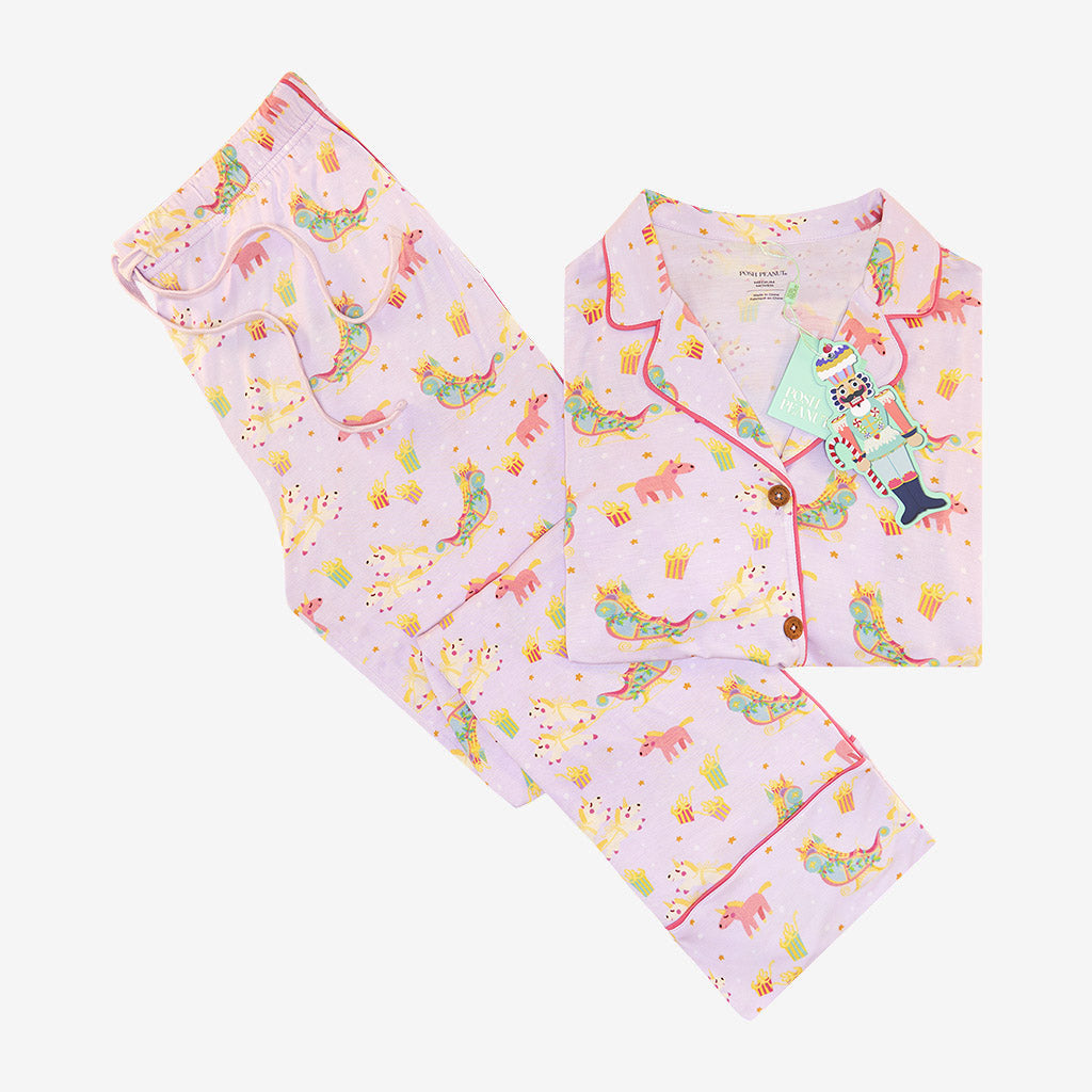 Glitterville™ Parisian Sleigh Women's Relaxed Pant Luxe Loungewear