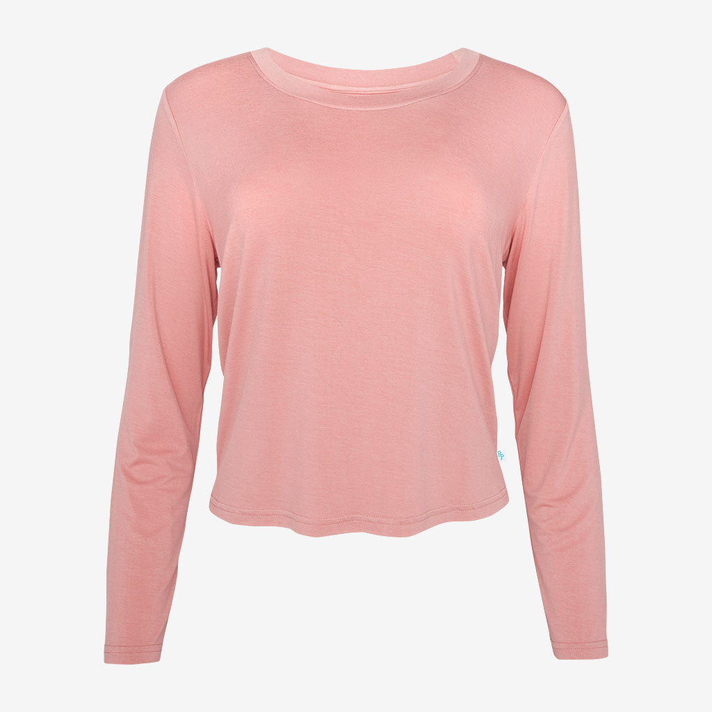 Dusty Rose Women's Long Sleeve Scoop Loungewear