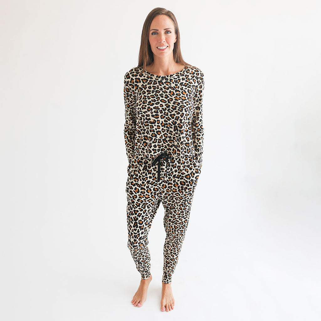Lana Leopard Tan Women's Scoop Tee