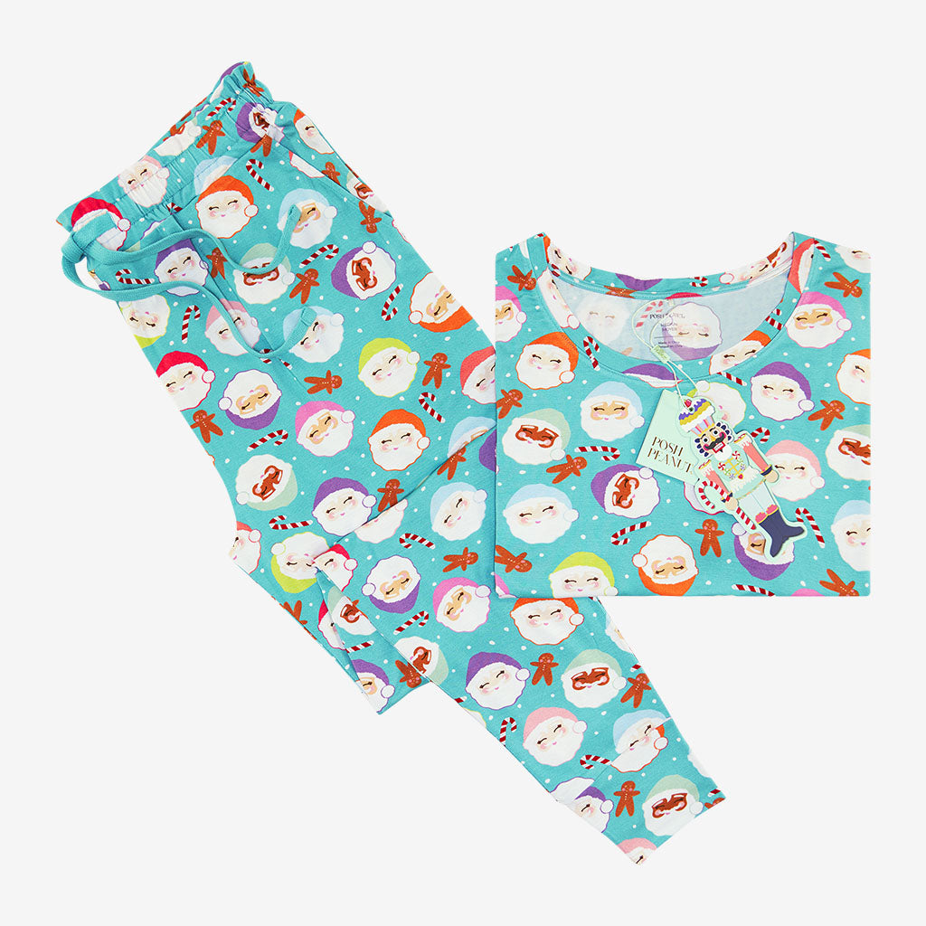 Glitterville™ Papa Noel Women's Short Sleeve Scoop Loungewear