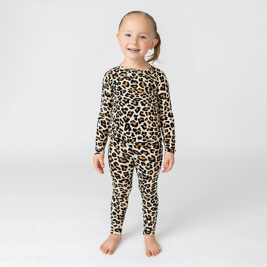 Lana Leopard Tan Classic Pajama Set