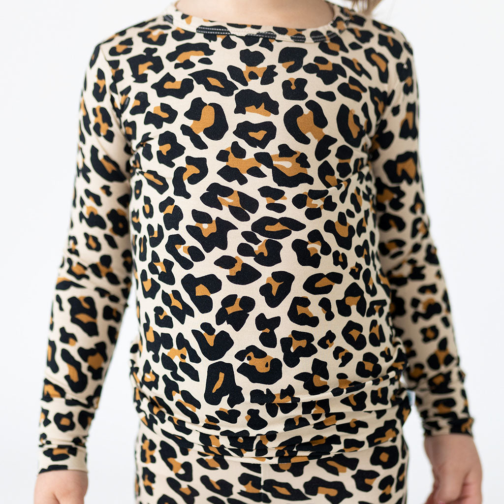 Lana Leopard Tan Classic Pajama Set