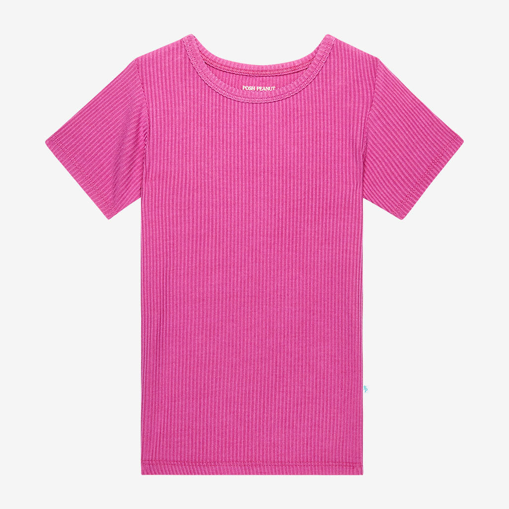 Posh Violet Ribbed Classic Pajama Set