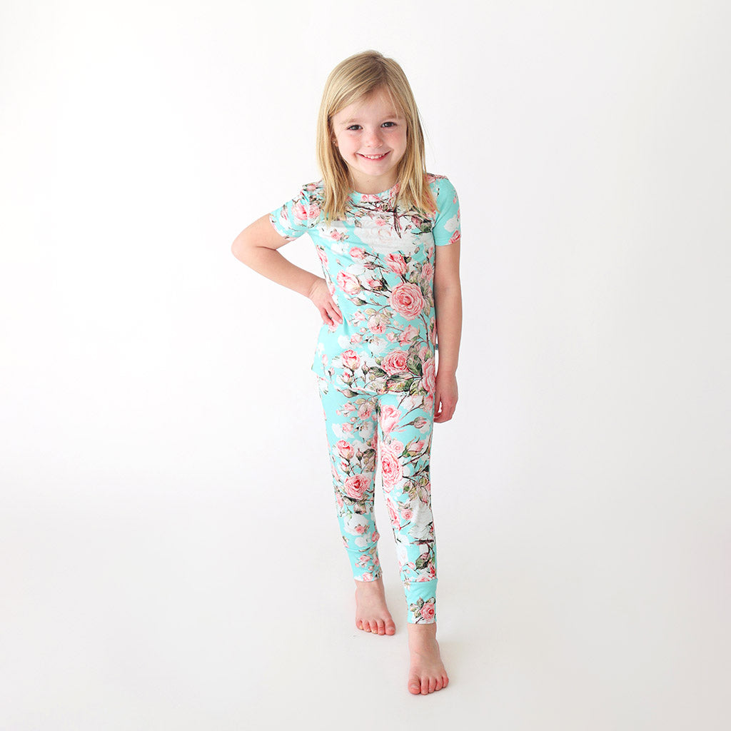 Spring Rose Classic Pajama Set